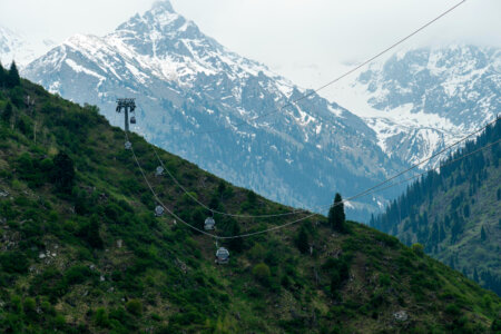 Ropeway to Chimbulak, Kazakhstan